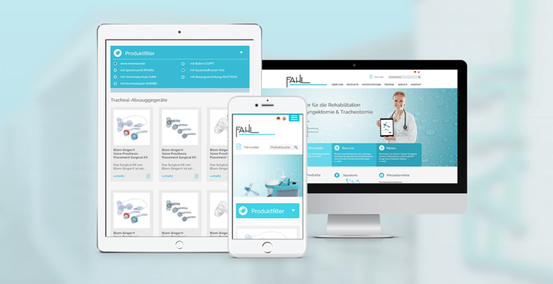 Fahl Medizintechnik Webdesign